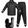 D_743274-MCO110939091470_052026-O.jpg Impermeable Moto Con Botas Racing Traje Lluvia Siliconado