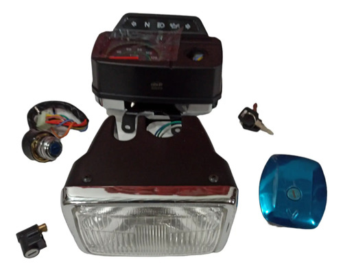 Kit Farola Ax100 Tacómetro Suiche Tapa Gasolina Seguro