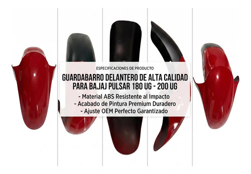 Guardabarro Delantero Pulsar 180 200 220 Ug Gt