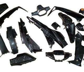 Kit Carenado Tapas Completo Honda C100 Wave I Negro 19 Pieza