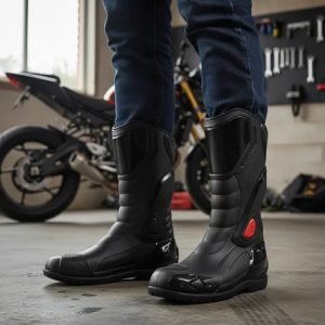 Botas Impermeables Moto Racing Venus Caucho Lluvia