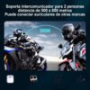 Intercomunicador Bluetooh Casco Y12pro Audifonos Para Moto