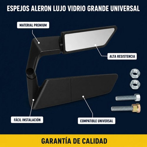 D_763212-MCO112504500514_062026-O.jpg Espejo Aleron Naked Moto Universal Lujo Grande