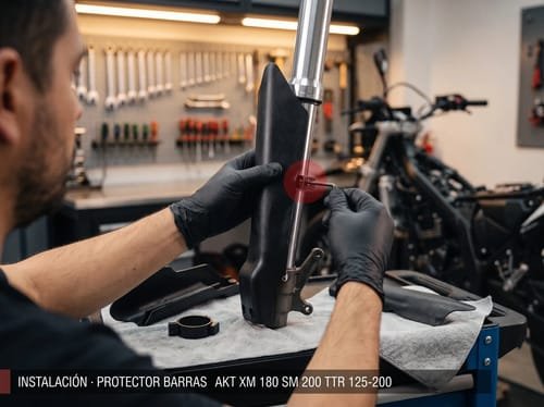 Protector Barras Akt Ttx 180 200 Con Abrazaderas