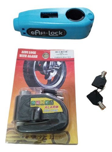 D_767659-MCO74456242641_022024-O.jpg Candado Moto Alarma Freno Disco + Candado Manilar Seguro