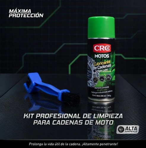 D_769229-MCO108484716119_032026-O.jpg Limpiador Lubricante Cadena Bicicleta Moto Cepillo 3 En 1