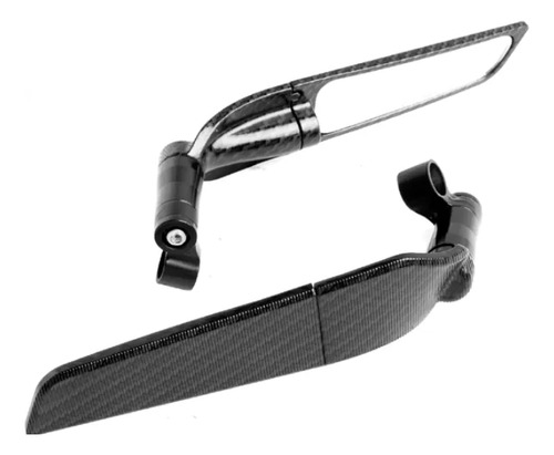 D_770202-MCO106533397374_022026-O.jpg Espejos Moto Tipo Ala Winglet Fibra Carbono Ajustables