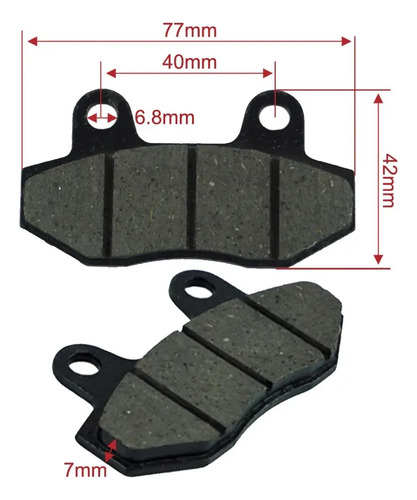 D_770884-MCO76122754639_052024-O.jpg 10 Pastillas Freno Akt 125 Nkd Sl Akt 110 Activ Original