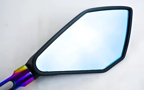 D_773173-MCO99145303870_112025-O.jpg Espejos Moto Lujo Tipo Rizoma 5 Puntas Universales Tornasol