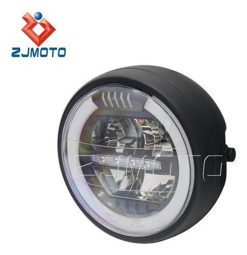 D_774588-MCO73396596898_122023-O.jpg Farola Led Redonda Moto Universal Café Racer Nkd 2 Colores