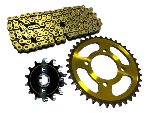 D_775327-MCO89491643152_082025-O.jpg Kit Arrastre Para Bajaj Pulsar 160 Ns Fi Dorado Reforzado