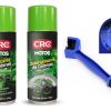 Kit Limpieza Cadena Moto Lubricante Desengrasante Cepillo