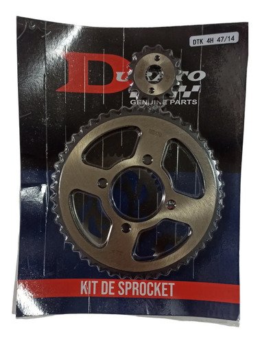 Kit Arrastre Plato/piñon Acerado Dt 125-175 Acerado Moto