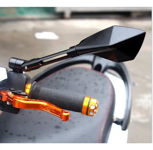 Espejos Tipo Rizoma 5 Puntas Para Moto Universal Lujo