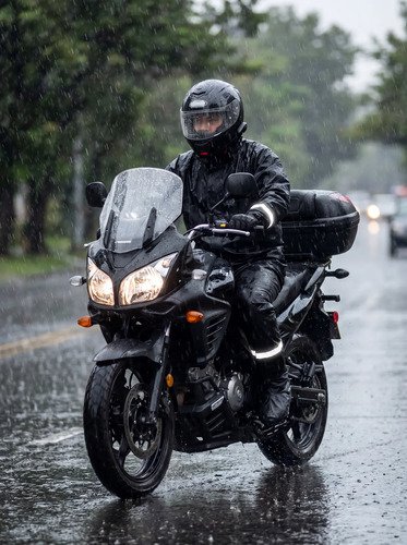 Impermeable Moto Traje Lluvia Motociclista Zapato Antidesliz
