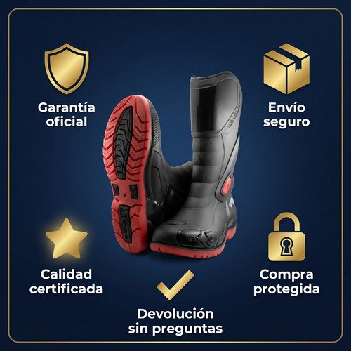 D_787375-MCO111859757665_052026-O.jpg Botas Impermeables Moto Racing Venus Caucho Lluvia