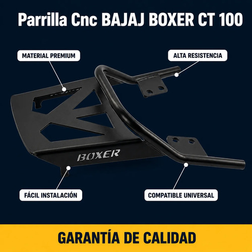 Parrilla Boxer Ct 100 Base Maletero Acero Reforzado Cnc