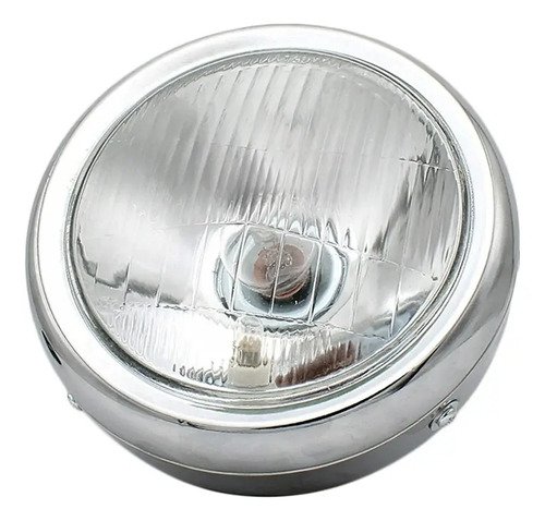 Farola Redonda Cafe Racer Cromada Gn 125h