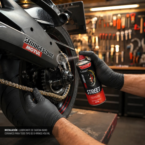 D_789992-MCO113352788363_062026-O.jpg Kit Limpieza Cadena Moto 450 Ml Lubricante Ceramico Oring