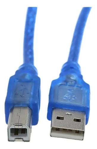 Cable Impresora 1.5 Mts Grueso Escaner Multifuncional Azul