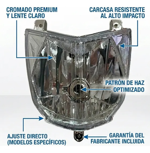 D_804956-MCO110976628568_052026-O.jpg Farola Yamaha Xtz 250 Completa Con Bombillo Delantera