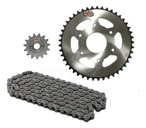 Kit De Arrastre Tvs Apache 200 Reforzado Cadena Oring