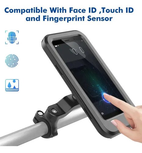 Soporte Porta Celular Moto Bici Impermeable Estuche 360°