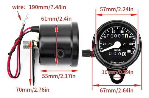 D_811152-MCO73688738666_012024-O.jpg Tacometro Velocimetro Universal Redondo Cromado Cafe Racer