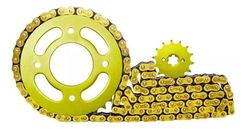 D_814145-MCO83727534677_042025-O.jpg Kit Arrastre Ktm Duke 200 Rc 200 Ng Cadena Dorada Orrinada