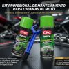 Kit Limpieza Cadena Moto Lubricante Desengrasante Cepillo