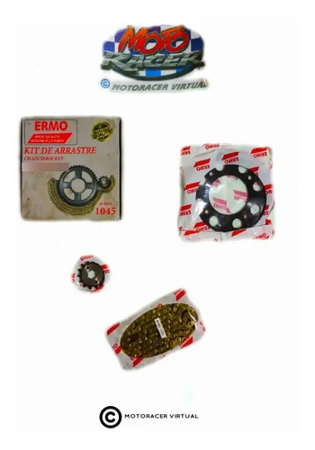 D_815538-MLA47979353032_102021-O.jpg Kit Arrastre Acerado Cadena Dorada Akt Tt M/v Xl 125 46/14t
