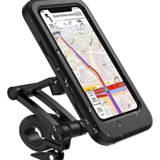 Soporte Porta Celular Moto Bici Impermeable Estuche 360°