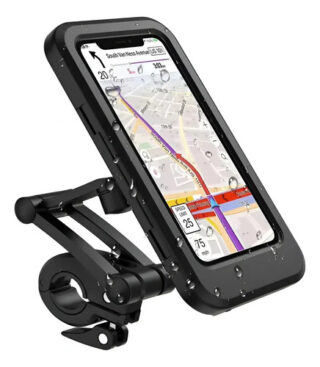 Soporte Porta Celular Moto Bici Impermeable Estuche 360°