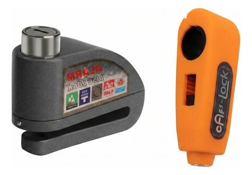 Candado Moto Bici Alarma Disco Seguro Manilar Antirrobo