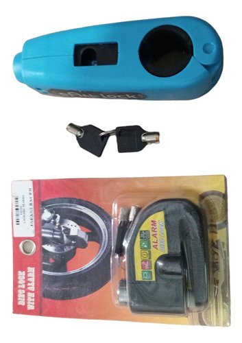D_816499-MCO74456379773_022024-O.jpg Candado Moto Alarma Freno Disco + Candado Manilar Seguro