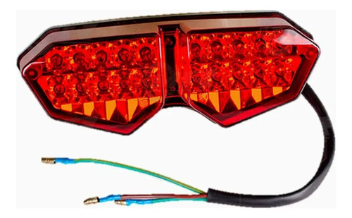 D_816719-MCO87855637192_072025-O.jpg Stop Trasero Moto Akt 125 Nkd Led Rojo Tipo Original