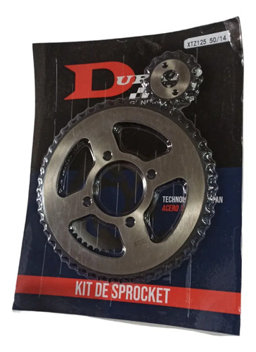 Kit Arrastre Plato Piñón Acerado Xtz 125 50 14t Acerado Moto