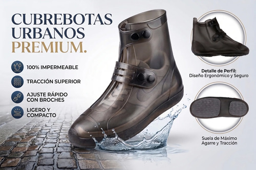 Zapatones Impermeables Siliconado Cubre Zapatos Botín
