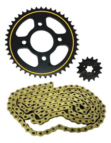 Kit Arrastre Pulsar 160 Ns Fi Reforzado Acero 1045