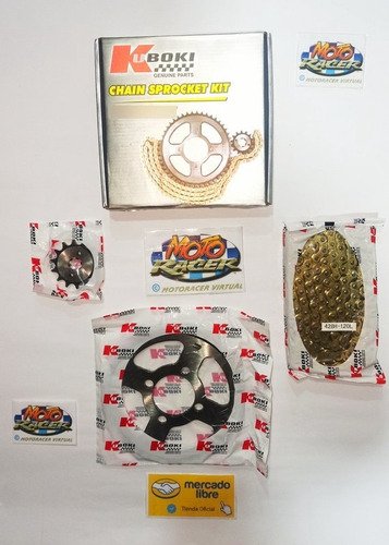 Kit Arrastre Acerado Cadena Dorada Discover 110 100/m 42/15t