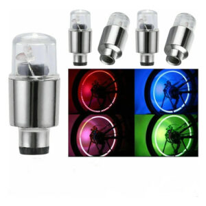 Luz Bicicleta Moto Carro Led Rueda Llanta Valvula Multicolor