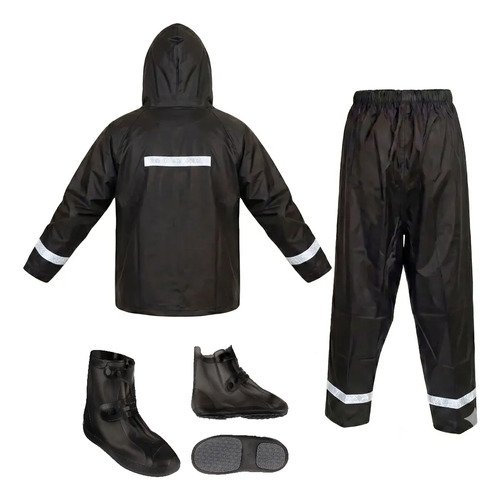 Impermeable Moto Traje Lluvia Motociclista Siliconado Unisex