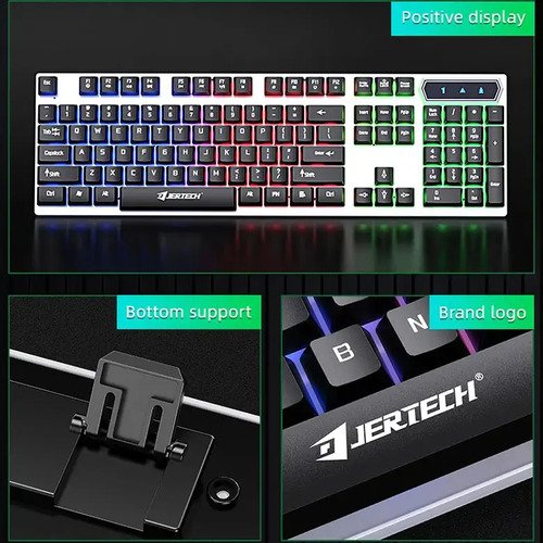 D_852940-MCO80340634146_112024-O.jpg Teclado Gamer Con Luz Rgb K358 Retroiluminado Jertech Blanco
