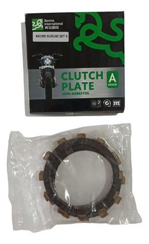 Discos Clutch Embrague Suzuki Ax100 Grado A