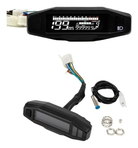 Tacómetro Velocimetro Digital Universal Para Moto Con Sensor