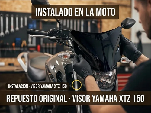 D_864185-MCO112448797991_052026-O.jpg Visor Yamaha Xtz 150 Modelo Nuevo Delantero Repuesto