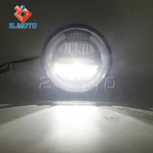 D_874714-MCO73396586912_122023-O.jpg Farola Led Redonda Moto Universal Café Racer Nkd 2 Colores