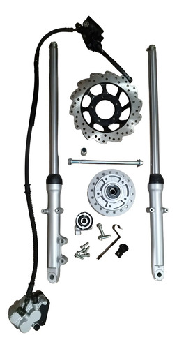 Sistema Freno De Disco Completo Ax100/ax4 Akt100/125 Sl-nkd