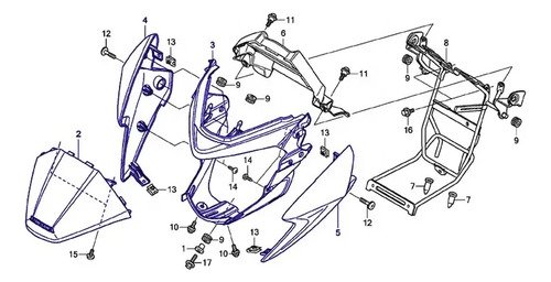 Carenaje Honda Invicta 150 Completo Sin Farola