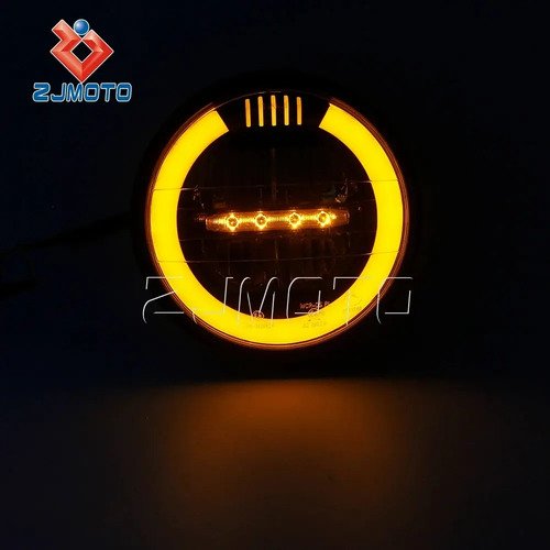 D_887578-MCO73396586906_122023-O.jpg Farola Led Redonda Moto Universal Café Racer Nkd 2 Colores